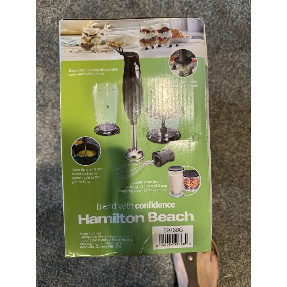 Hamilton Beach 59768G 7-Piece Hand Blender Set 225W Electric Black - Picture 7 of 8